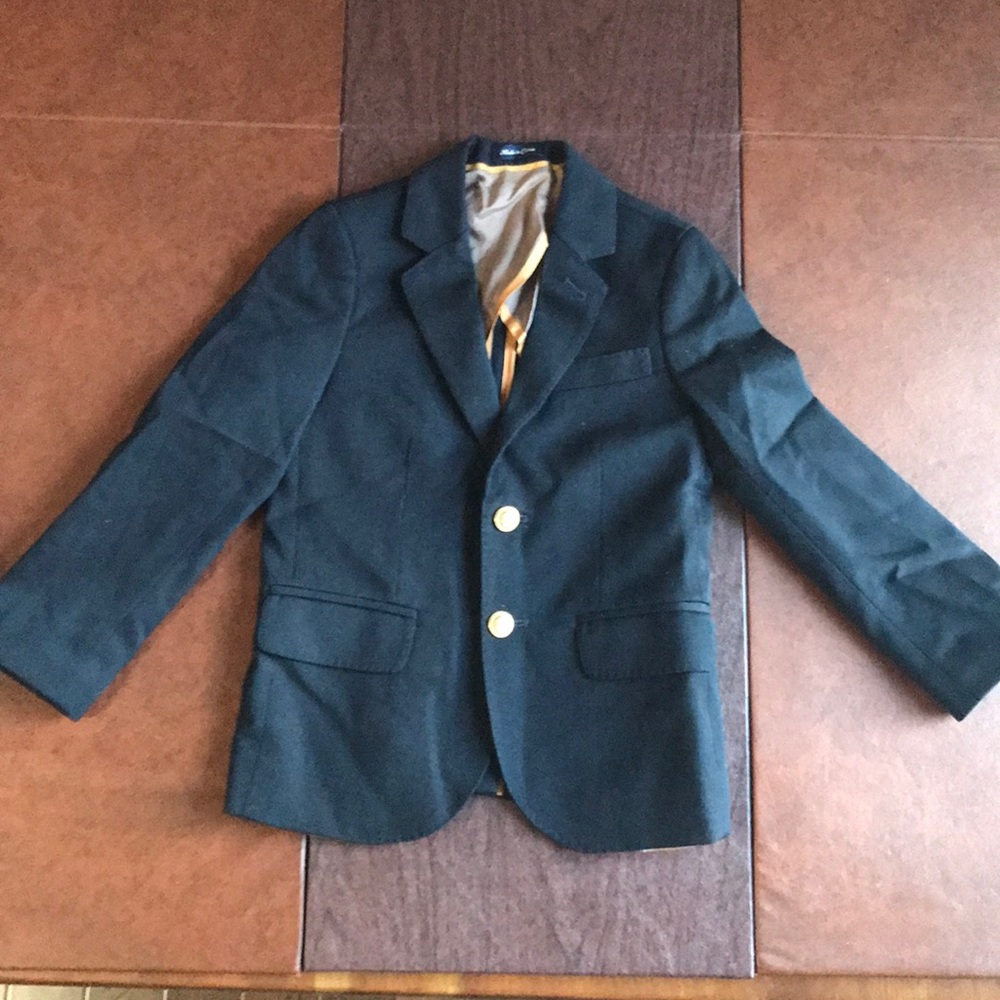 Crewcuts Navy Blue Wool Sports Coat 5T